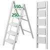 Image 1 : NEW 5 STEP STEPPING LADDER WHITE