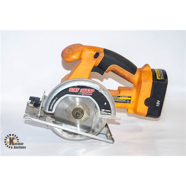 "PAWN SHOP" STAY SHARP CIRCULAR SAW W/BATTERY