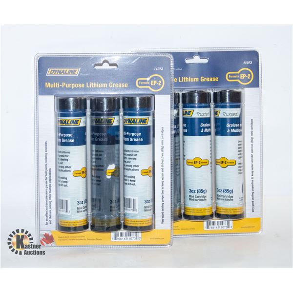 TWO X 3PACKS OF DYNALIINE MULTI PURPOSE