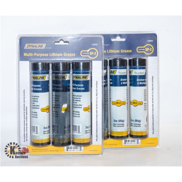 TWO X 3PACKS OF DYNALIINE MULTI PURPOSE