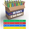Image 1 : NEW REPACKED 100 BUNDLE TM 12 INCH RULER VARIETY