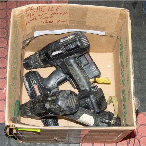 LOT OF 3 DRILLS