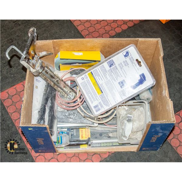BOX OF MISC. TOOLS