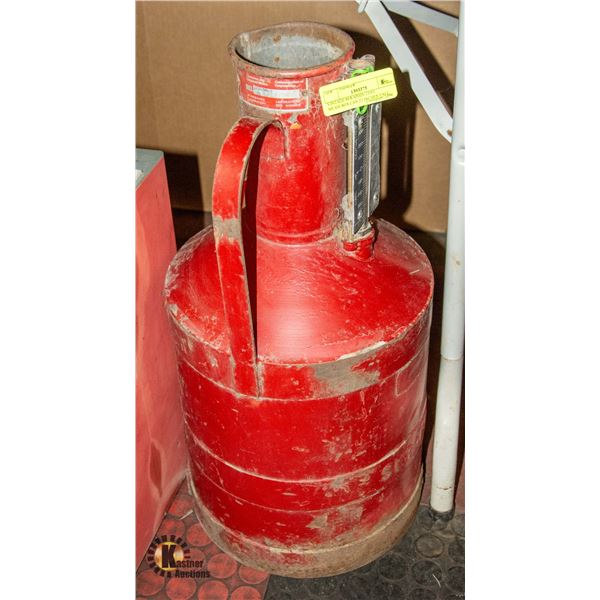 VINTAGE SERAPHIN TEST MEASURES CAN 22 INCHES TALL