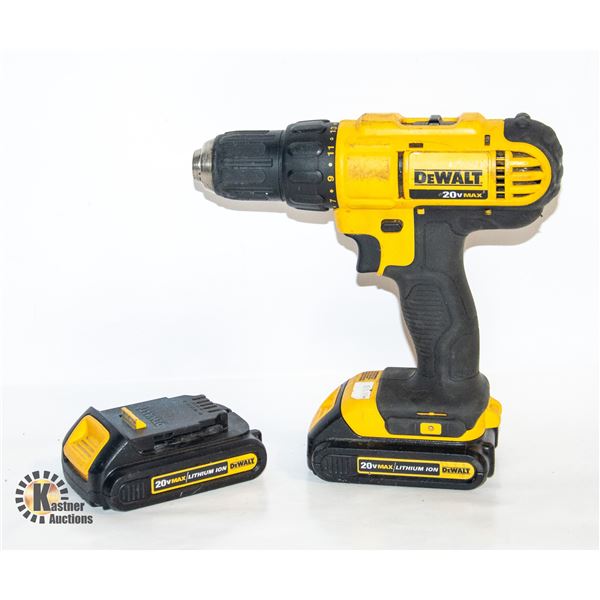 "PAWN SHOP" 20V DEWALT DRILL W/ 2 BATTERYS