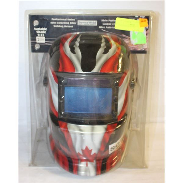WELDING HELMET REPACKED IN POWERWELD PACK