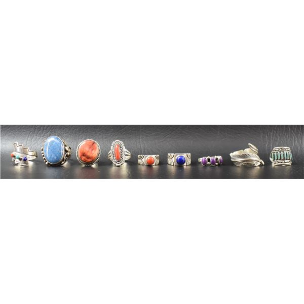 GROUP OF NAVAJO RINGS