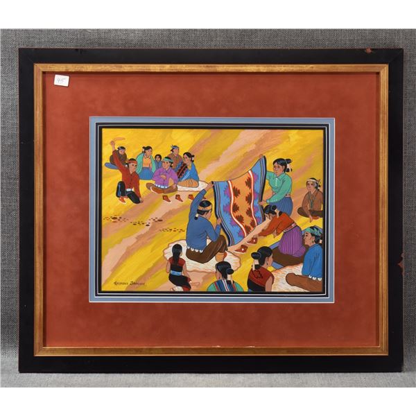 NAVAJO PAINTING (RAYMOND JOHNSON)