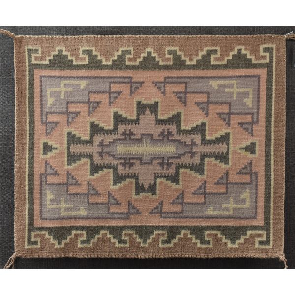 NAVAJO TEXTILE (CROWN POINT TAG)