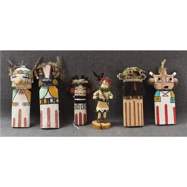 SIX HOPI FLAT DOLLS