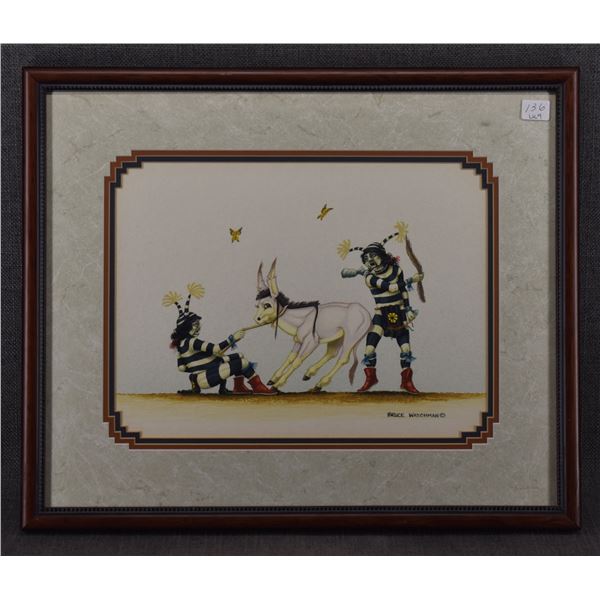 NAVAJO PAINTING (BRUCE WATCHMAN)