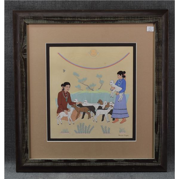 NAVAJO PAINTING (HARRISON BEGAY)