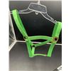 Image 2 : Green Adjustable Nylon Horse Halter with Brass-Plated Hardware
