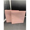 Image 1 : Set Of Two Pink 3-Ring Binders