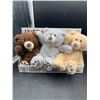 Image 1 : Lot of Three 8-Inch Plush Bear / Rope  Toys