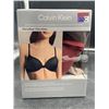 Image 1 : Calvin Klein 2-Pack Lightly Lined Demi Microfiber Bras, Size 32C