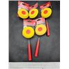 Image 1 : Set of 5 Bennett Foam Corner Paint Rollers with Red Handles