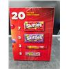 Image 2 : 1.1 Kg Assorted Full-Size Candy Pack Featuring Skittles, Starburst, and Hubba Bubba