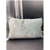 Image 1 : 16×24 Inch Velvet Throw Cushion With Feather Fill