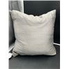 Image 1 : Urban Standard Dupioni Silver 20 in. Feather-Filled Throw Pillow