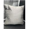 Image 1 : Urban Standard Dupioni Silver 20 in. Feather-Filled Throw Pillow