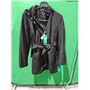 Image 1 : Calvin Klein Women’s Belted Jacket XL – Black