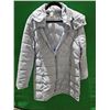 Image 1 : Lole Women’s Light Gray Quilted Jacket with Hood – Women’s XL