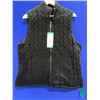 Image 1 : Cable Knit Zip-Up Vest in XL Size