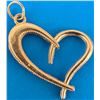 Image 1 : 14K Yellow Gold 0.72G Heart Pendant, Suggested Retail Value $300