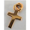 Image 2 : 10K Yellow Gold Baby Cross 0.06G Pendant, Suggested Retail Value $40