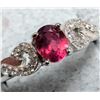 Image 1 : Silver Ruby And Cz Ring, Made in Canada, Suggested Retail Value $160