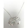 Image 2 : Silver 2 Heart Pendant With Chain Necklace, Suggested Retail Value $80