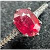 Image 2 : Silver Genuine Ruby Ring, Suggested Retail Value $160