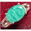 Image 1 : Silver Emerald (1.5ct) Ring, Suggested Retail Value $160