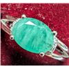 Image 2 : Silver Emerald (1.5ct) Ring, Suggested Retail Value $160