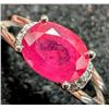 Image 1 : Silver Ruby 1.5Ct Ring, Suggested Retail Value $160