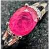 Image 2 : Silver Ruby 1.5Ct Ring, Suggested Retail Value $160