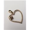 Image 2 : 14K Yellow Gold Lab Grown Brown Diamond (0.11ct) Pendant (~weight 0.98g), Made in Canada, Suggested 