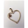 Image 4 : 14K Yellow Gold Lab Grown Brown Diamond (0.11ct) Pendant (~weight 0.98g), Made in Canada, Suggested 