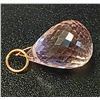 Image 1 : 10K Yellow Gold Amethyst (4ct) Pendant, Suggested Retail Value $200