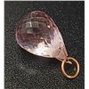 Image 2 : 10K Yellow Gold Amethyst (4ct) Pendant, Suggested Retail Value $200