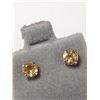 Image 2 : 14K Yellow Gold Citrine(0.6ct) Earrings, Made in Canada, Suggested Retail Value $200