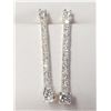 Image 1 : Silver Cubic Zirconia Earrings, Suggested Retail Value $60