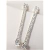 Image 2 : Silver Cubic Zirconia Earrings, Suggested Retail Value $60