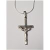 Image 1 : Silver Cross 16" Necklace, Suggested Retail Value $60
