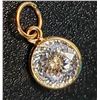 Image 3 : 10K Yellow Gold Moissanite(0.75ct) Pendant, Made in Canada, Suggested Retail Value $400