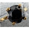 Image 3 : 10K Yellow Gold 2.38G Black Diamond 2.4Ct Ring (~Size 6), Made in Canada, Appraised Retail $2565
