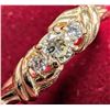 Image 1 : 10K Yellow Gold 1.47G Natural Diamond 0.15Ct Ring (~Size 5.75)(, Made in Canada, Appraised Retail $1