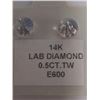 Image 3 : 14K White Gold 0.47G Lab Diamond 0.5Ct Earrings (~Size 0), Made in Canada, Appraised Retail $1105
