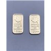 Image 1 : 1 Gram Fine Silver .999 Maple Leaf Bars (Set of 2)